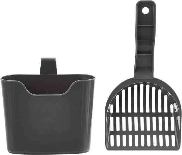 Durable Litter Scoop with Holder for Cat Litter Box, Unscented, 1 Count